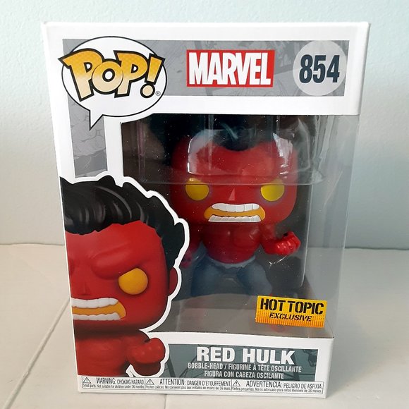 FUNKO POP #854 Marvel Hot Topic Exclusive Red Hulk - Picture 1 of 5